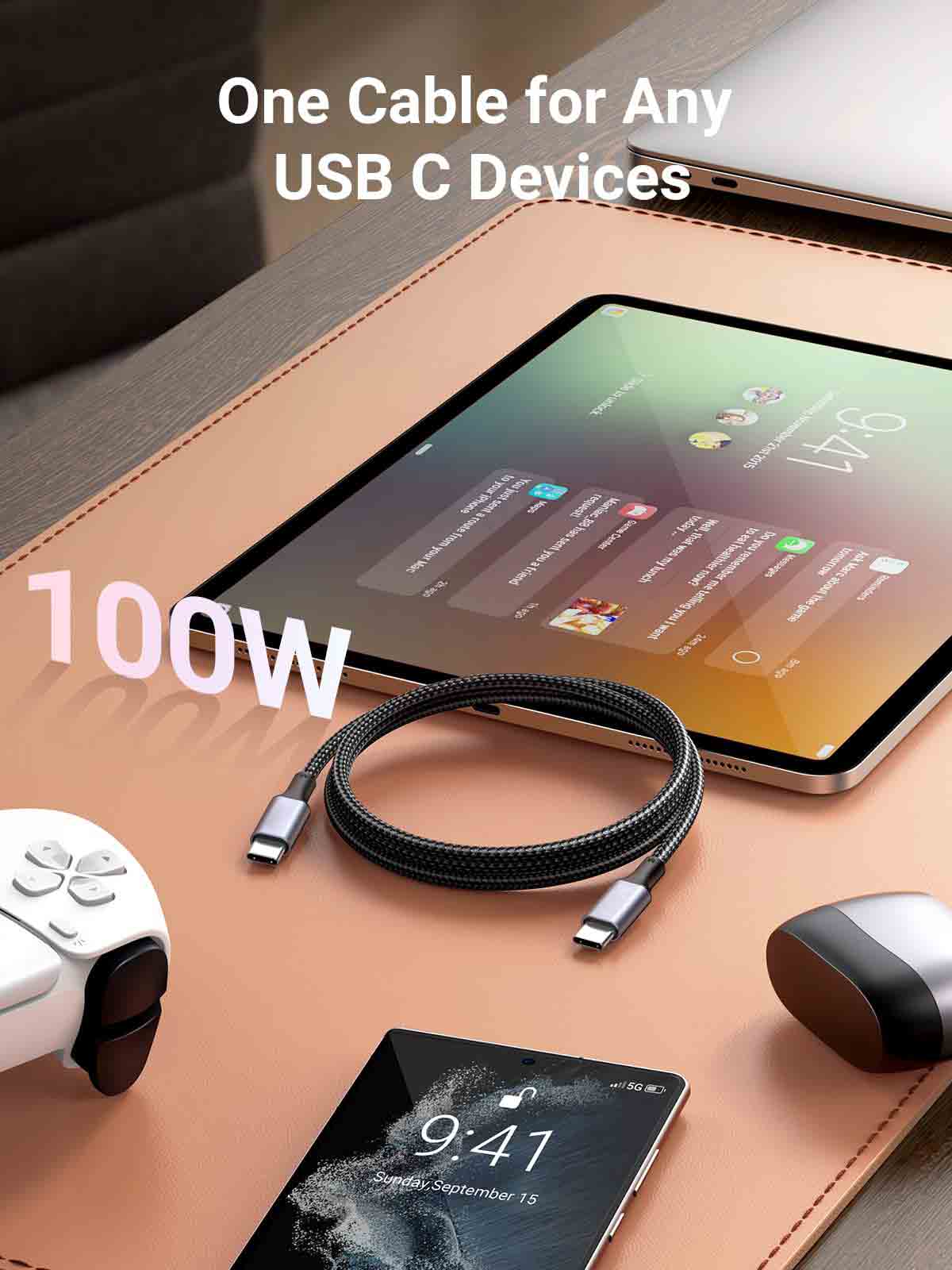 Charge and Sync PD Cable USB-C to USB-C 2m - JB01820-BWW
